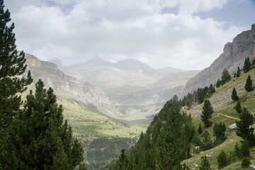 Obraz premium Ordesa Monte Perdido National Park, view. Pyrenees, Spain