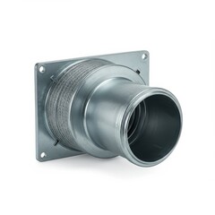 Air duct damper in metallic finish for ventilation systems  