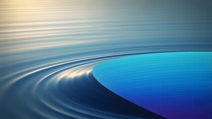 Abstract blue and silver swirls of water motion