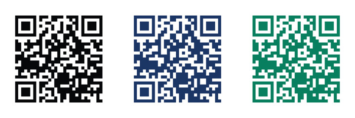 Fototapeta premium Business card QR code symbol vector illustration perfect for contactless visiting card templates.
