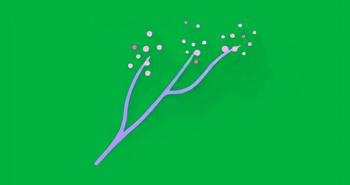On start, purple arms sending pulses to nodes on transparent background for network signaling