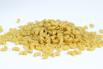 A raw, uncooked macaroni background. Perfect for design and advertising needs.