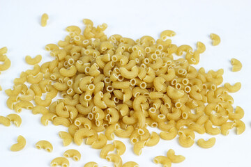 A raw, uncooked macaroni background. Perfect for design and advertising needs.