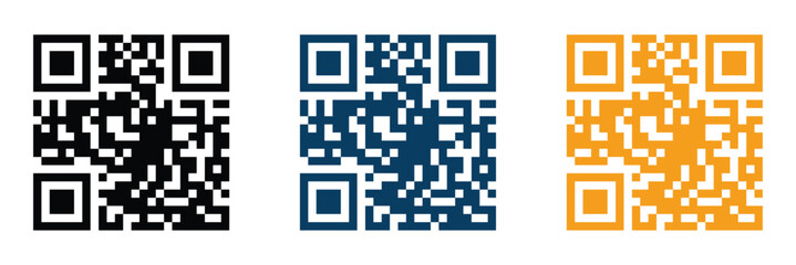 Fototapeta premium QR code icon