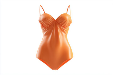 A swimsuit, 3D render, isolated on a white background.