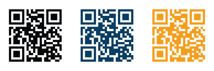 Fototapeta premium QR code icon