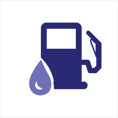 gas pump icons. simple colored vector