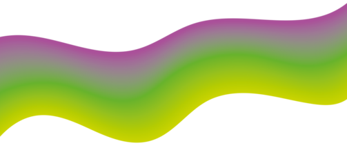 Colorful abstract wave in neon green and purple gradient for modern design