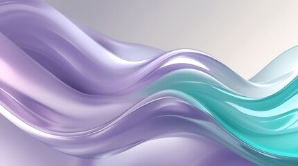 Naklejka premium Abstract pastel wavy background with elegant flowing lines and a soft gradient.