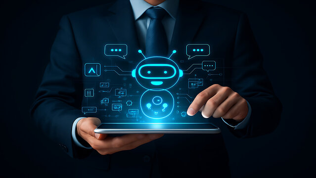 Chatbot Innovation in Global Connectivity and AI Technology. AI. - Powered by Adobe