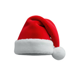 santa's hat isolated on transparent background