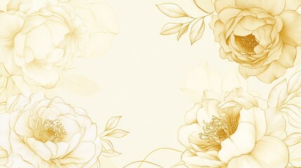 Delicate floral frame design