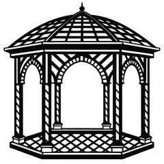 pergola icon on white background