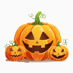 Obraz premium Scary and Funny Jack O Lantern Collection