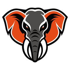 vector image of an elephant