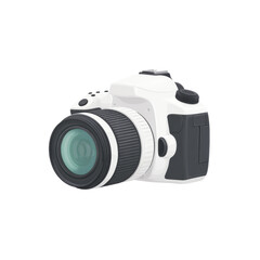 Fototapeta premium Professional DSLR Camera with Lens, a Modern Device for Capturing High-Quality Images and Videos