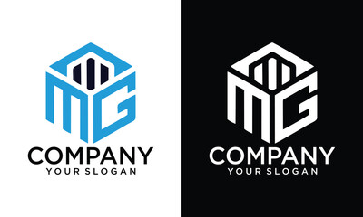 Creative MG GM Logo Monopgram Icon Vector Template