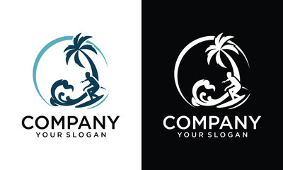 Creative logo, beach, design, summer, vector, sea, illustration, ocean, travel, icon, nature, sun, tropical, holiday, graphic, element, wave, vacation, palm, symbol, art, water, sunset, abstract, back