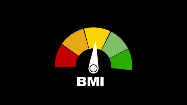 Cartoon video with bmi. Cartoon video. Medical concept