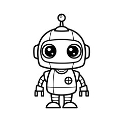 cartoon robot character