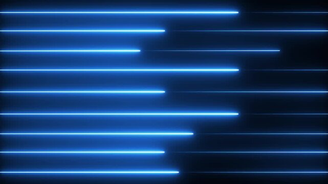 neon lines in rainbow color ,Modern colorful wallpaper. Futuristic abstract backdrop. Slow moving laser beams. Seamless loop animation 4k video .