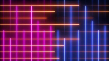abstract colorful background with neon lines in rainbow color ,Modern colorful wallpaper. Futuristic abstract backdrop. Slow moving laser beams. Seamless loop animation 4k video - Powered by Adobe