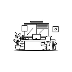 vector illustration of a modern building