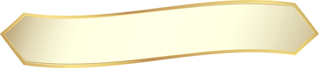 Curved Gold Ribbon for Luxury Branding and Premium Packaging