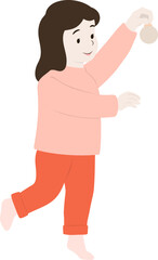 트리 꾸미는 어린이