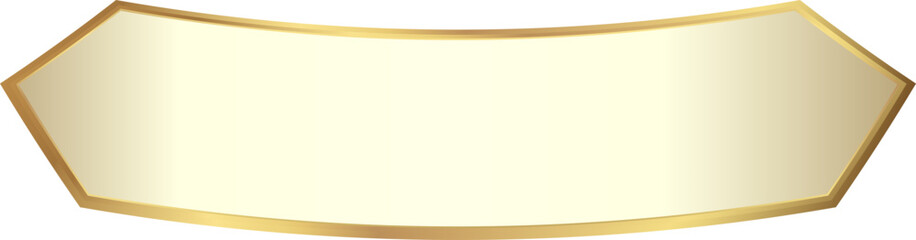 Obraz premium Pointed Edge Gold Banner for Luxury Branding and Premium Packaging
