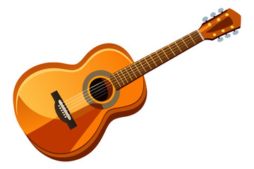 acoustic guitar isolated