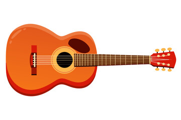 acoustic guitar isolated