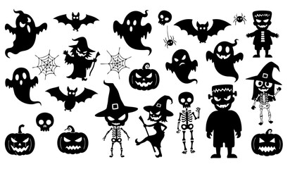 Halloween Characters and Symbols Collection