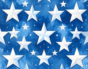 Stars on a blue starry night