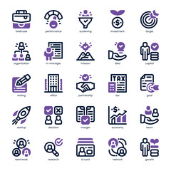 Partnership Icon pack for your website, mobile, presentation, and logo design. Partnership Icon dual tone design. Vector graphics illustration and editable stroke.