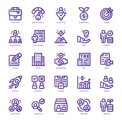 Partnership Icon pack for your website, mobile, presentation, and logo design. Partnership Icon line basic color design. Vector graphics illustration and editable stroke.