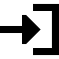 the image displays the Arrow Right To Bracket icon .