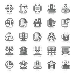 Scientific Discovery Icon pack for your website, mobile, presentation, and logo design. Scientific Discovery Icon outline design. Vector graphics illustration and editable stroke.