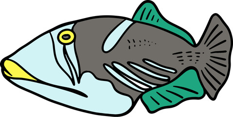 Bright Shoal Basslet Clipart