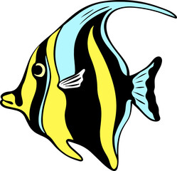 Bright Shoal Basslet Clipart