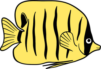 Bright Shoal Basslet Clipart