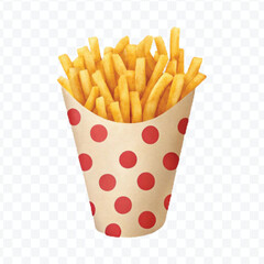 realistic 3d delicious fast food icons (fried chicken,  pizza slice , french fries ) set isolated on transparent background