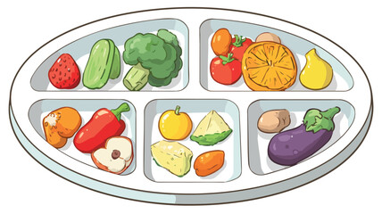 Baby Led Weaning Plate Clipart: A Visual Guide for Solid Food Introduction