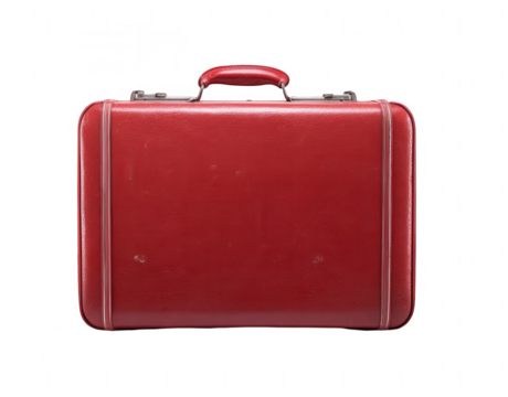 red business suitcase