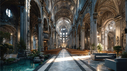 Architectural tourism highlighting Italian Baroque churches and modern Milanese designs
