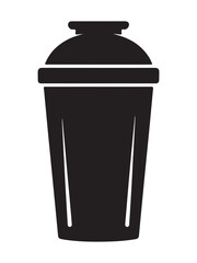 Silhouette of a fitness tracker band with a simple design isolated on white background silhouette