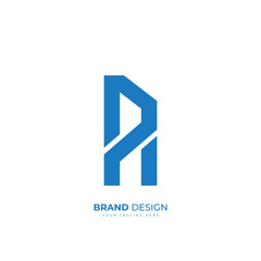 Letter Pr or Rp initial creative typography trendy logo
