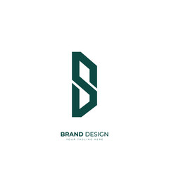 Letter S initial creative typography trendy monogram logo