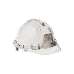 Fototapeta premium construction helmet, simple drawing