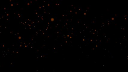 Floating fire flame sparks particles on transparent background video, alpha channel. Realistic fire dust particles moving fast with the wind.Bright glowing fire particles rising fast in a fiery sky wi - Powered by Adobe